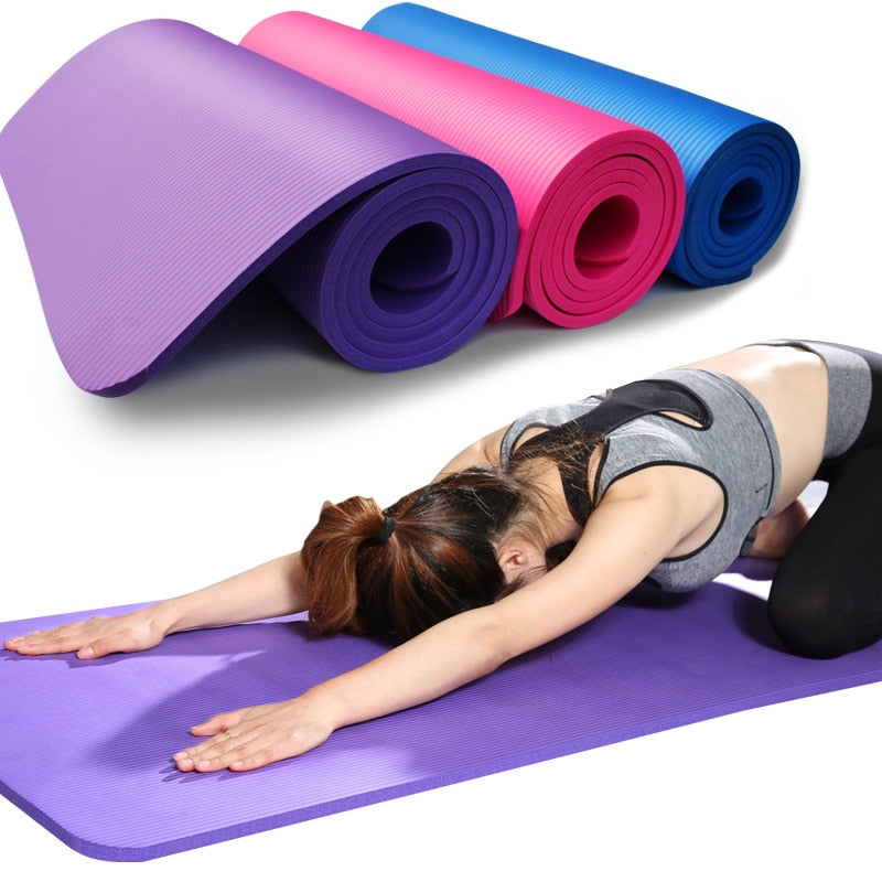 Tapete de yoga antiderrapante esportes fitness esteira 3mm-6mm de
