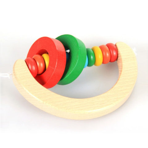 Kids Montessori Wooden Toys Rainbow Blocks Kid Learning Toy Baby Music Rattles Graphic Colorful Wooden Blocks Educational Toy