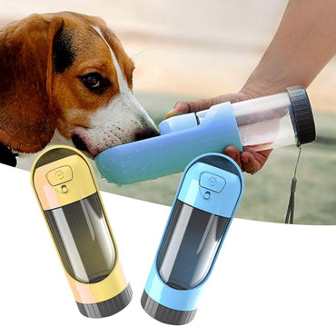 Tragbare Haustier-Hundewasserflaschen-Trinknäpfe für kleine große Hunde, Futterwasserspender, Katzen-Aktivkohlefilterschale