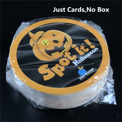Caja amarilla Dobble kid de 83mm, tarjeta de juego Spot It, versión básica en inglés, juego de dobble para vacaciones en carretera
