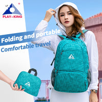 PLAYKING foldable waterproof backpack outdoor travel folding lightweight bag bag sport Hiking gym mochila camping trekking