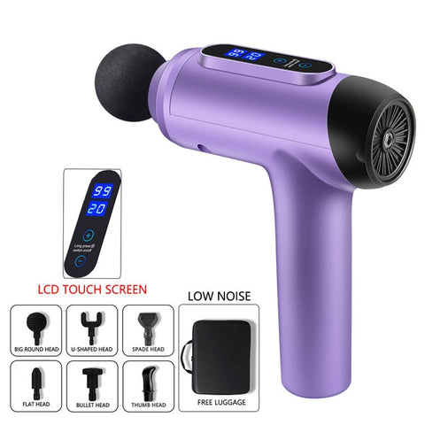Electric Body Head Massager Impact Muscle Massage Physiotherapy Massage Gun Massager for Neck and Back Relaxer Massager Gun