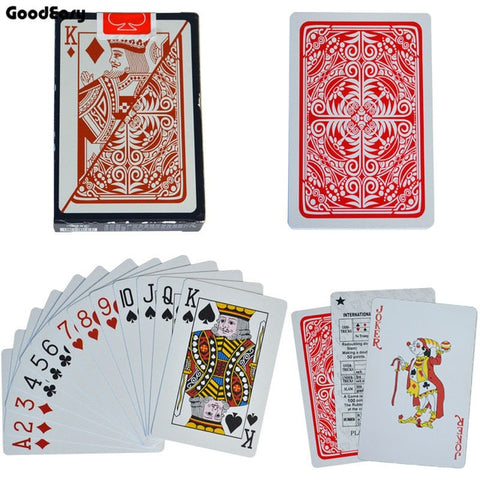 Naipes de plástico, juego de cartas de póquer, póker resistente al agua, Texas Hold'em, cartas de juego de Blackjack, envío directo, juego de cartas dorado personalizable