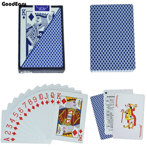 Playing Cards Plastic Poker Card Game Waterproof Poker Texas Hold'em  Blackjack Game Cards  Dropship Gold Card Game Customizable