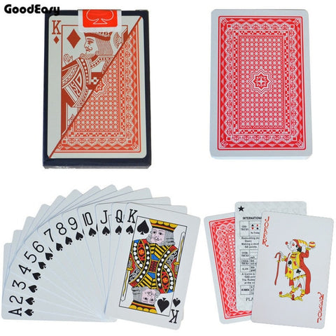 Cartes à jouer jeu de cartes de Poker en plastique étanche Poker Texas Hold'em cartes de jeu de Blackjack livraison directe jeu de cartes en or personnalisable
