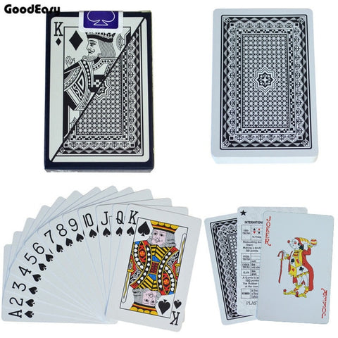 Naipes de plástico, juego de cartas de póquer, póker resistente al agua, Texas Hold'em, cartas de juego de Blackjack, envío directo, juego de cartas dorado personalizable
