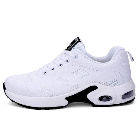 Women Shoes Air Cushion Sneakers Breathable Thick Sole Ladies Platform Trainers Female Height Increasing Running Shoes Plus Size