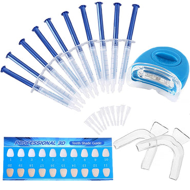 Blanqueamiento Dental 44% peróxido, sistema de blanqueamiento Dental, Kit de Gel, blanqueador de dientes brillante, equipo Dental 10/6/4/3 piezas con luces Led
