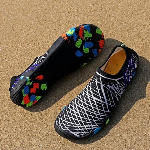 Chaussures d'eau unisexes pour hommes et femmes, baskets de natation à séchage rapide, chaussures de plage respirantes en amont pour l'extérieur