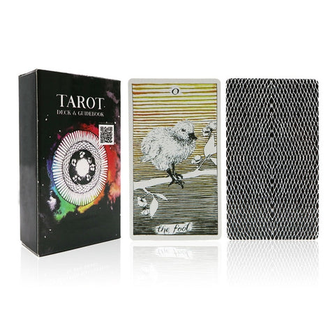 Tarot cartes oracle deck mystérieux divination sorcière cavalier tarot deck pour femmes filles jeu de cartes, jeu de société
