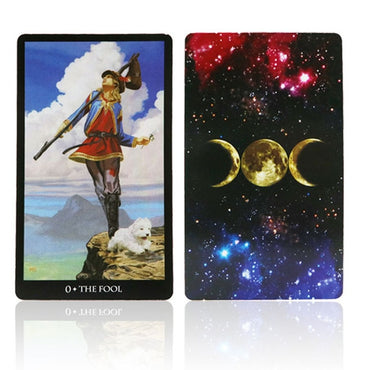 टैरो कार्ड ओरेकल डेक रहस्यमयी भविष्यवाणी विच राइडर महिलाओं लड़कियों के लिए टैरो डेक कार्ड गेम, बोर्ड गेम