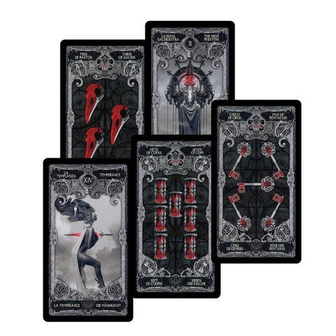 Tarot cards oracles deck mysterious divination witch rider tarot deck for women girls cards game, board game