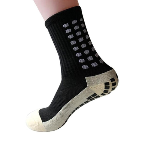Nouveau sport anti-dérapant chaussettes de Football coton Football Grip chaussettes hommes chaussettes Calcetines (le même Type que le Trusox)
