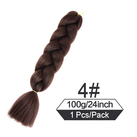 Extensiones de cabello trenzado Jumbo de 24 pulgadas, 105 colores, preestirado Afro, venta al por mayor, extensión de trenza de pelo sintético ombré para trenzas en caja