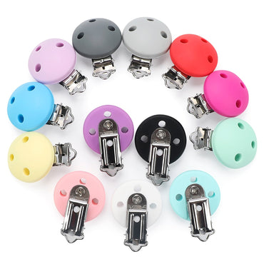 TYRY.HU round silicone clip 3 pcs/set of Pacifier clip Pacifier chain accessories silicone dummy Pacifier chain set