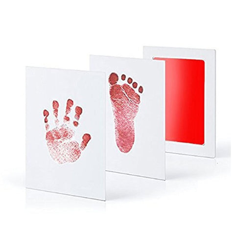 Kit de impresión de huella no tóxica para el cuidado del bebé, Kit de impresión de huellas, recuerdos para bebés, almohadilla de tinta para huellas de recién nacidos, regalos de juguete de arcilla infantil