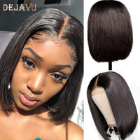 Dejavu Straight Hair Bob Wig Brazilian Lace Front Human Hair Wigs Remy 13x4 Lace Front Wig Straight Bob Human Hair Wig For Woman