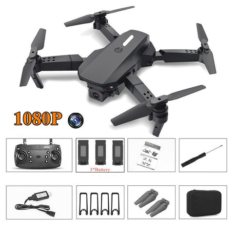 2020 nouveau Drone E88 Pro Rc avec grand angle HD 4K 1080P Wifi Fpv double caméra hauteur tenir pliable quadrirotor Mini Drone cadeau jouets