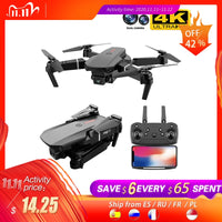 SHAREFUNBAY E88 pro drone 4k HD dual camera visual positioning 1080P WiFi  fpv drone  height preservation rc quadcopter