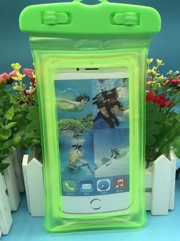 Runseeda-bolsa de aire flotante de 6 pulgadas, bolsa de natación impermeable, funda para teléfono móvil, funda para teléfono móvil para nadar, bucear, surfear, uso en la playa