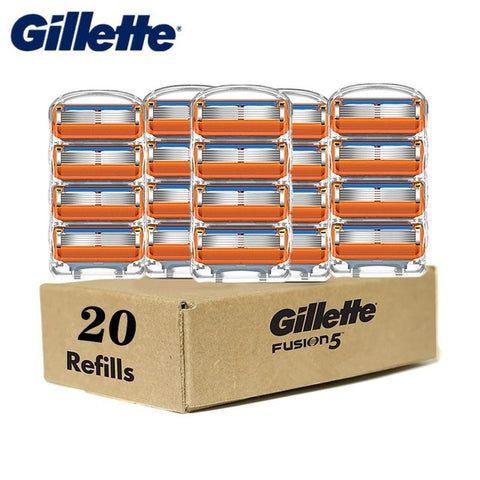 Gillette Fusion Proglide Original hommes rasoir manuel rasoirs Machine pour lames de rasage Cassettes 5 couches avec lames de rechange