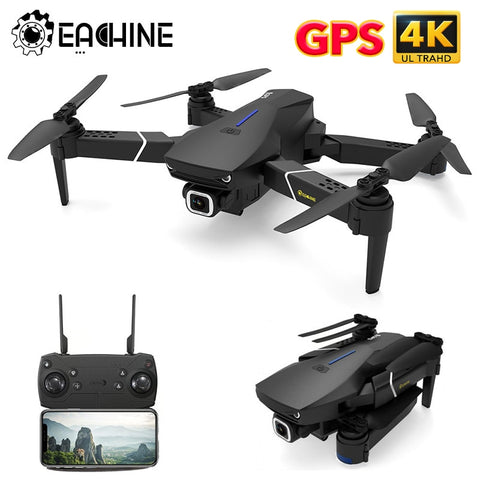 Eachine E520S RC quadrirotor Drone hélicoptère avec caméra HD professionnelle 4K 5G WIFI FPV course GPS grand Angle pliable jouets RTF