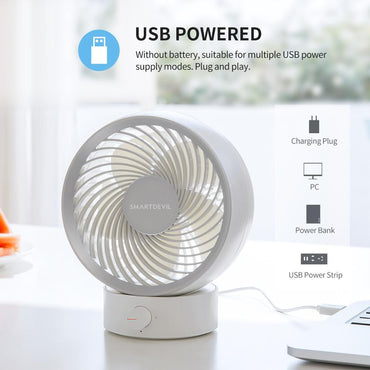 XIAOMI – nouveau ventilateur de bureau USB, petit ventilateur de Table personnel avec vent fort, fonctionnement silencieux, Mini ventilateur Portable pour bureau et chambre à coucher