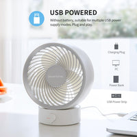 XIAOMI NEW USB Desk Fan Small Personal Desktop Table Fan with Strong Wind Quiet Operation Portable Mini Fan for Office Bedroom