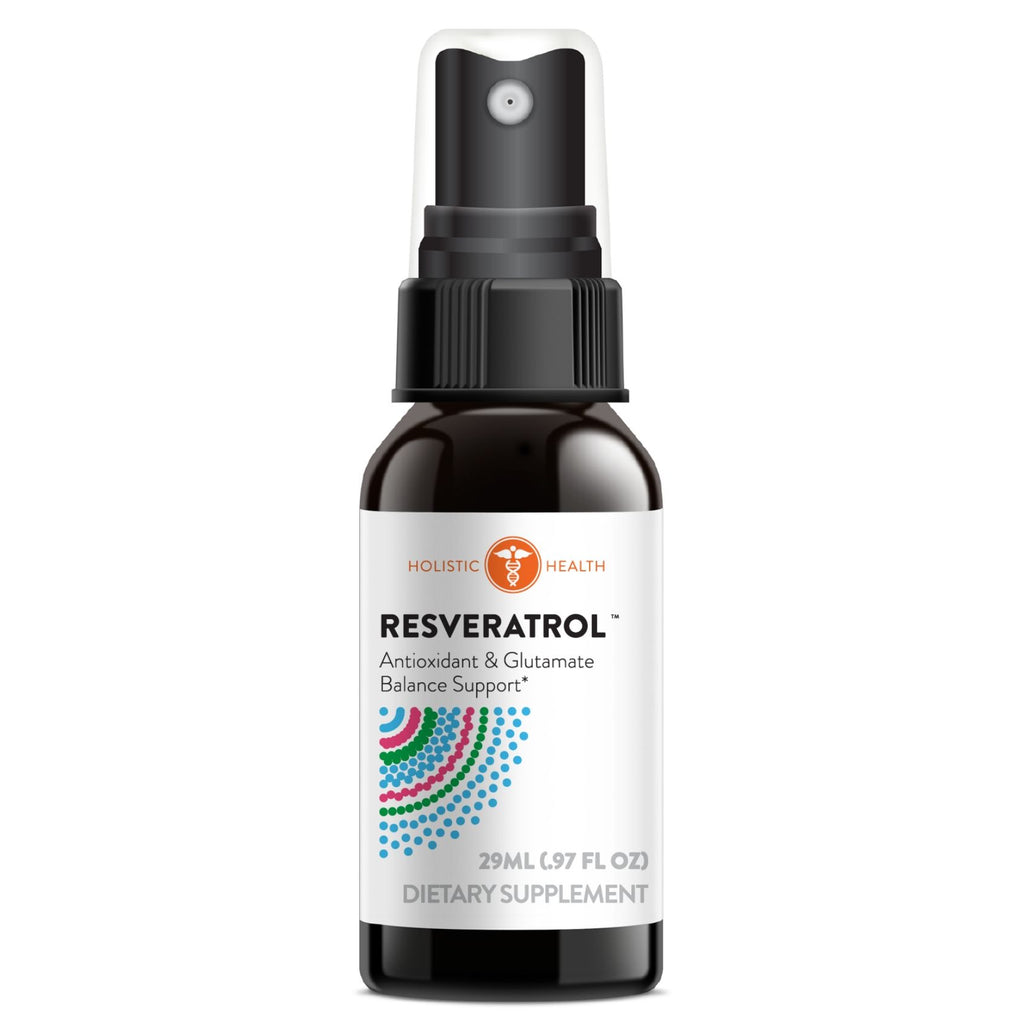 Holistic Health Resveratrol™ Spray przeciwutleniający i równoważący glutaminian 29 ml (0,97 FL oz)