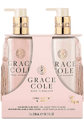Grace Cole vanille blush & pioenroos handduoset
