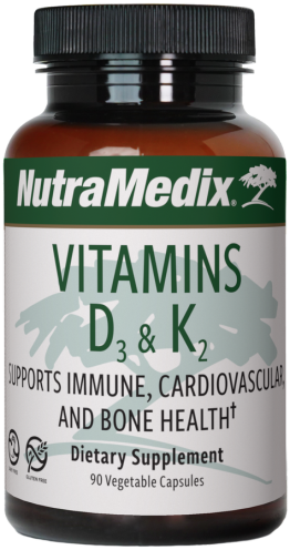 Vitaminas Nutramedix d3 e k2, 90 cápsulas vegetais